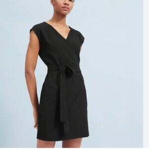 EVERLANE The Japanese GoWeave Short-Sleeve Mini Wrap dress 4